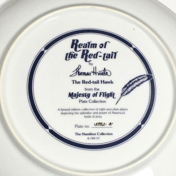 Thomas J Hirata “Realm of the Red Tail” vtg plate - Picture 3 of 5
